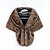 cheap Wraps &amp; Shawls-Sleeveless Faux Fur Wedding / Party / Evening Women&#039;s Wrap With Color Block Capelets