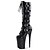 cheap Women&#039;s Boots-Women&#039;s Boots Knee High Boots Fashion Boots Stiletto Heel Round Toe Classic Party &amp; Evening Buckle PU Knee High Boots Winter Black