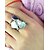 billige Motering-Kvinder Ring Set Opal Briolette Sølv Legering Mot damer Geometrisk Grunnleggende 3pcs 7 / Dame / Turmalin