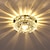ieftine Montaj Plafon-Plafoniera cu led cu 1 lumină de 10 cm, design unic, lumini cu montare încastrabilă, galvanizată, în stil modern de lux, lumina de cristal pentru veranda, lampă de coridor, lumina de culoar ac110-240v 3w