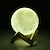 abordables Décors et éclairages nocturnes-globe de lune 3d veilleuse veilleuse télécommandée dimmable décoration usb 1pc