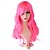 cheap Synthetic Trendy Wigs-Synthetic Wig Body Wave Body Wave With Bangs Lace Front Wig Long Fuxia Bleached Blonde Purple Yellow Red Synthetic Hair 22 inch Women&#039;s Party Women Synthetic Blue Neitsi