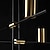 olcso Sziget lámpák-4 lámpás 123 cm-es függőlámpa led új dizájn csillár fém geometriai galvanizált / festett felületek művészi 110-120v / 220-240v