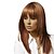 cheap Human Hair Capless Wigs-Human Hair Wig Straight Straight Light Auburn Tipped Medium Brown with Blonde Beige Blonde / Bleached Blonde