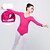 abordables Ropa de baile para niños-Ballet Leotardos Chica Entrenamiento / Rendimiento Elastán / Licra En Cruz Manga Larga Leotardo / Pijama Mono
