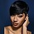 cheap Human Hair Capless Wigs-Human Hair Blend Wig Short Wavy Natural Wave Pixie Cut Short Hairstyles 2020 With Bangs Berry Natural Wave Short African American Wig For Black Women Women&#039;s Natural Black #1B Strawberry Blonde