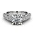 cheap Rings-Ring Diamond Hollow Out Silver Copper Platinum Plated Imitation Diamond Petal Ladies Trendy Romantic 1pc 6 7 8 9 10 / Women&#039;s / Cubic Zirconia