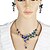 cheap Jewelry Sets-Women&#039;s Synthetic Amethyst Drop Earrings Y Necklace Classic Flower Ladies Stylish Classic Earrings Jewelry White / Red / Blue For Engagement Ceremony 1 set