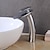 billige Klassisk-moderne stil badeværelsesvask armatur, galvanisering højt vandfald moderne krom enkeltgreb et huls badehaner med varm og kold kontakt