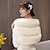 cheap Wraps &amp; Shawls-Sleeveless Capelets Faux Fur Wedding / Birthday Women&#039;s Wrap With Solid