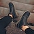 abordables Botas de hombre-Hombre Zapatos Confort Cuero Otoño invierno Casual Botas Botines / Hasta el Tobillo Negro / Martin Boots / Remache / Botas de Combate