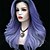 cheap Synthetic Lace Wigs-Synthetic Wig Synthetic Lace Front Wig Cosplay Wig Straight Classic kinky Straight Layered Haircut Side Part Lace Front Wig Medium Length Bright Purple Synthetic Hair 35.5 inch Women&#039;s Fashionable