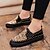 billiga Slip-ons och loafers till herrar-Men&#039;s Loafers &amp; Slip-Ons Comfort Shoes Casual Daily PU Breathable Black Red Fall / Sparkling Glitter / Rivet