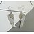 tanie Kolczyki-Damskie Kolczyki Hoop 3D Elegancja Kolczyki Biżuteria Biały / Różowy / Jasnoniebieski Na Impreza / Wieczór Codzienny 1 para