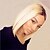 cheap Human Hair Lace Front Wigs-Unprocessed Human Hair Lace Front Wig Bob Middle Part Deep Parting Kardashian style Brazilian Hair Yaki Straight Blonde Wig 150% Density Thick with Clip Women&#039;s Medium Length Human Hair Lace Wig