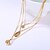 cheap Necklaces-Women&#039;s Layered Necklace Long Necklace Classic Shell Puka Shell Ladies Artistic Alloy Gold 45 cm Necklace Jewelry 1pc For Gift Festival