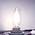 preiswerte LED-Leuchtdraht-Glühbirnen-YWXLIGHT® 10 Stück 4 W LED Kerzen-Glühbirnen LED Glühlampen 300-400 lm E14 C35 4 LED-Perlen COB Weihnachtshochzeitsdekoration Warmes Weiß Weiß 220-240 V