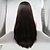 billige Perruques synthétiques à dentelle-Synthetic Lace Front Wig kinky Straight Kardashian Layered Haircut Lace Front Wig Medium Length Brown Synthetic Hair 26 inch Women&#039;s Women Dark Brown Sylvia