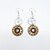 preiswerte Ohrringe-Women&#039;s Drop Earrings Vintage Style Gear Ladies Stylish Vintage Steampunk Kinetic Earrings Jewelry Gold / White For Street 1 Pair