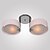 billige GCC Flushmounts og semi-flushmounts-1-lys 58 (23 &quot;) mini-stil innvendig lys metall akryl krom moderne moderne 110-120v / 220-240v / e26 / e27