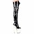 preiswerte Damenstiefel-Damen Cosplay-Stiefel Stiefel Sexy Stiefel Stiletto-Fersenstiefel Stripper Stiefel Hohe Stiefel mit Schritt Oberschenkelhohe Stiefel Schnalle Plattform Stöckelabsatz Geschlossene Spitze Sexy Party