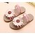 cheap Kids&#039; Sandals-Girls&#039; Light Soles Faux Leather Sandals Toddler(9m-4ys) / Little Kids(4-7ys) / Big Kids(7years +) Flower Black / White / Yellow Summer / Rubber
