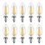 cheap LED Candle Lights-YWXLIGHT® 10pcs 6 W LED Candle Lights LED Filament Bulbs 500-600 lm E14 C35 6 LED Beads COB Christmas Wedding Decoration Warm White White 220-240 V