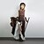 cheap Historical &amp; Vintage Costumes-Outlander Steampunk Petticoat Hoop Skirt Women&#039;s Sequins Rivet Cotton Costume Coffee Vintage Cosplay
