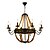 cheap Candle-Style Design-8-Light 85 cm Mini Style Creative Chandelier Metal Industrial Painted Finishes Retro 110-120V 220-240V