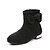 ieftine Pantofi Fetițe-Fete Cizme la Modă / Cizme de Combat Material elastic Cizme Negru / Vișiniu / Argintiu Primăvara &amp; toamnă / Iarnă