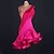 baratos Roupa de Dança Latina-Dance Salsa Latin Dance Dress Fringed Tassel Crystals / Rhinestones Women‘s Training Performance Sleeveless High Spandex Tulle