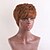 cheap Human Hair Capless Wigs-Human Hair Blend Wig Short Natural Wave Pixie Cut Short Hairstyles 2020 With Bangs Berry Natural Wave Short Side Part African American Wig Machine Made Women&#039;s 1# Strawberry Blonde / Bleach Blonde