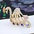 baratos Anéis-Ring Hollow Out Gold Rhinestone Alloy Peacock Ladies Stylish Classic 1pc 6 7 8 9 / Women&#039;s
