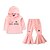 cheap Sets-Kids Toddler Girls&#039; Clothing Set Long Sleeve Pink Print Print Cotton Daily Holiday Active Basic Regular / Fall / Spring