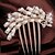 cheap Headpieces-Alloy Hair Combs with Imitation Pearl / Crystal / Rhinestone 1 Piece Casual / Daily Wear Headpiece