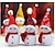 abordables Decoraciones navideñas-1pc enciende brillante nevado muñeco de nieve blanco cálido leds navidad navidad decoración al azar color