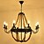 cheap Candle-Style Design-8-Light 85 cm Mini Style Creative Chandelier Metal Industrial Painted Finishes Retro 110-120V 220-240V