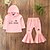 cheap Sets-Kids Toddler Girls&#039; Clothing Set Long Sleeve Pink Print Print Cotton Daily Holiday Active Basic Regular / Fall / Spring