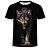cheap Anime T-Shirts-Inspired by Cosplay Cosplay Anime Cosplay Costumes Japanese Cosplay T-shirt Wildlife Printing Animal Short Sleeve T-shirt For Men&#039;s