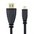 お買い得  HDMIケーブル-YONGWEI Micro HDMI Adapter Cable, Micro HDMI to HDMI 1.4 Adapter Cable Male - Male 1080P Gold-plated copper 1.5m(5Ft) 5.0 Gbps