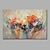 billige Abstrakte malerier-oljemaleri 100% håndlaget håndmalt veggkunst på lerret horisontale fargerike flyter panorama abstrakt landskap moderne moderne boligdekorasjon dekor rullet lerret med strukket ramme