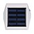 cheap Outdoor Wall Lights-1pc Outdoor Solar Powered 4 White LED Wall Garden Landscape Fence Light Lamp