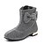ieftine Pantofi Fetițe-Fete Cizme la Modă / Cizme de Combat Material elastic Cizme Negru / Vișiniu / Argintiu Primăvara &amp; toamnă / Iarnă