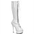 cheap Women&#039;s Boots-Women&#039;s Boots Knee High Boots Stiletto Heel Round Toe Classic Party &amp; Evening Buckle Solid Colored PU Knee High Boots Winter White / Black / Red