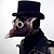 cheap Historical &amp; Vintage Costumes-Plague Doctor Steampunk Punk Rave Crow Mask Men&#039;s Women&#039;s Costume Mask Dark Brown / Golden / Black+Sliver Vintage Cosplay
