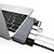 cheap USB Hubs &amp; Switches-Alloy Silver / Gray USB Hub 0 cm