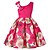 Недорогие Платья для вечеринки-Kids Toddler Little Girls&#039; Dress Floral Solid Colored Color Block Christmas Daily Holiday Print Blue Purple Yellow Above Knee Sleeveless Active Sweet Dresses Spring Summer Slim