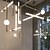 abordables Éclairages pour îlot-1 lumière 10 cm mini style suspension métal verre nouveauté électrolytique contemporain / LED 110-120V / 220-240V