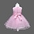 preiswerte Kleider-kinderkleidung Mädchen Kleid Blume Ärmellos Party Geburtstag Festtage Layer-Look Schleife Prinzessin Süß Tüll-Kleid Sommer Weiß Rosa Rot