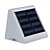 cheap Outdoor Wall Lights-1pc Outdoor Solar Powered 4 White LED Wall Garden Landscape Fence Light Lamp